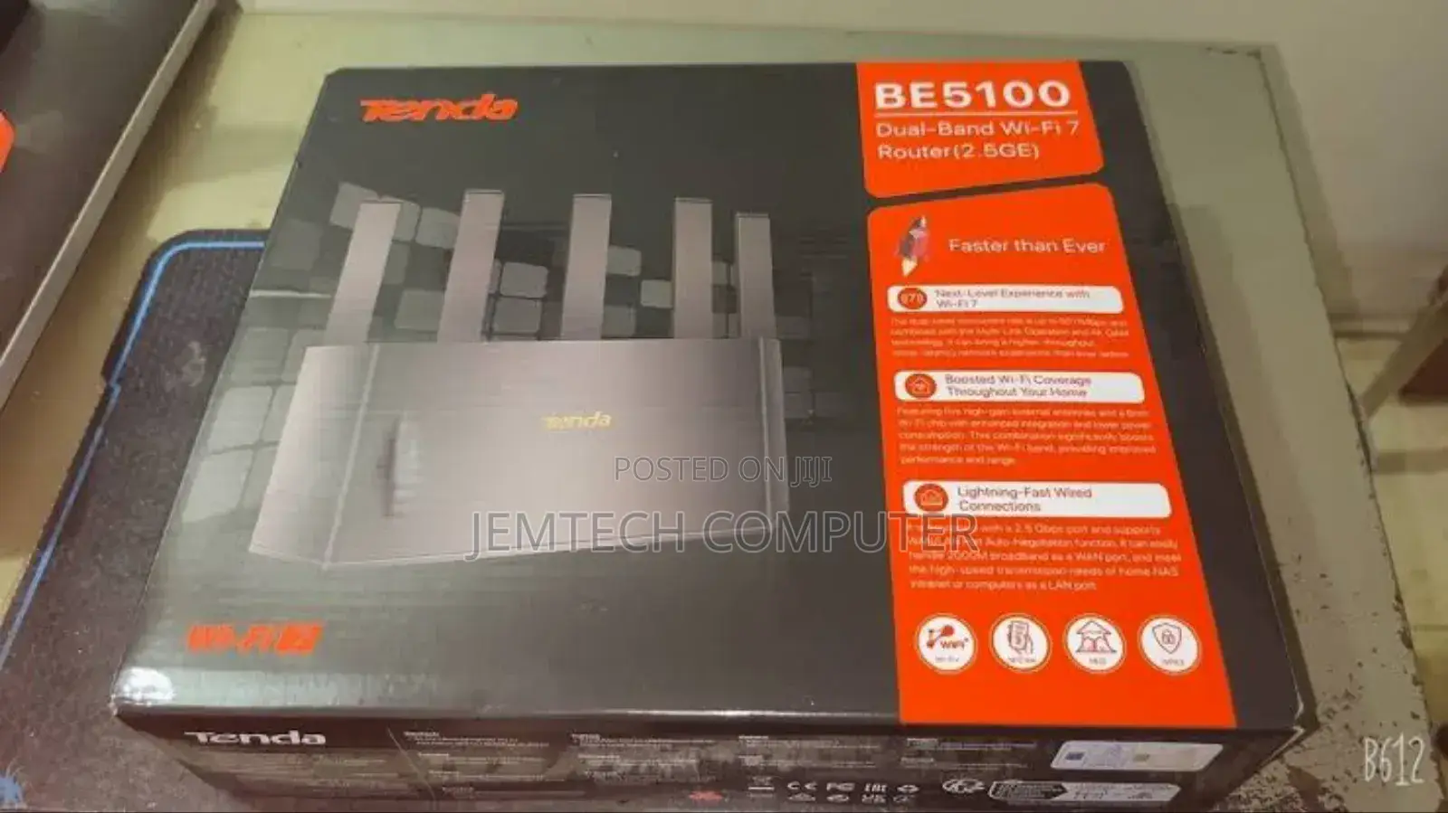 Tenda Be5100 Dual Band Wi-Fi 7 Router (Re6l Pro)