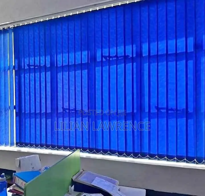 Royal Blue Modern Office Blinds