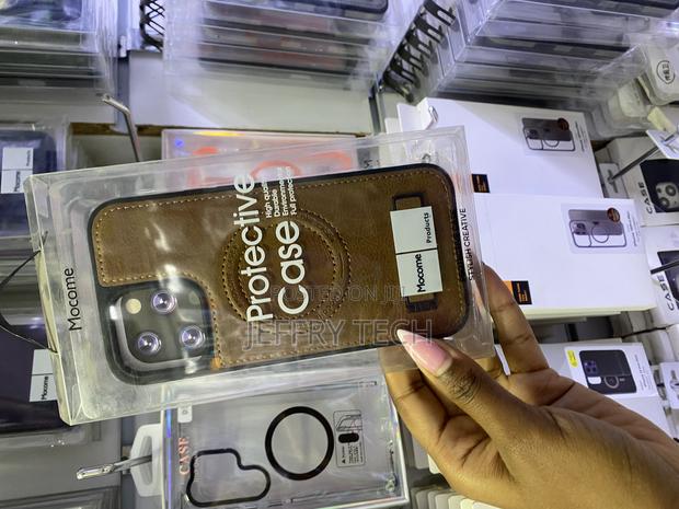 Bouse iPhone 16 Pro Max Leather Magsafe Case With Stand - thumbnail 3