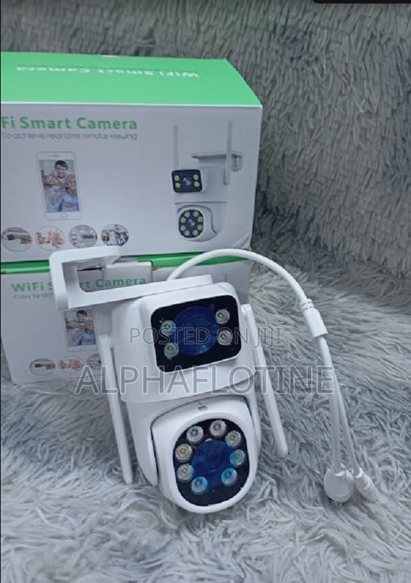 Smart Wi-Fi Double Lens CCTV Camera PTZ Icsee App Surpoted