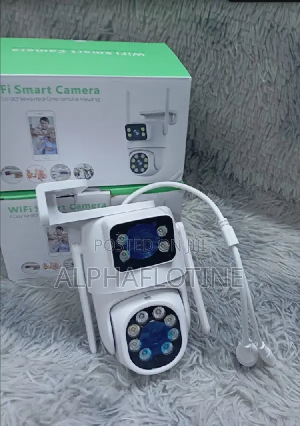 Smart Wi-Fi Double Lens CCTV Camera PTZ Icsee App Surpoted