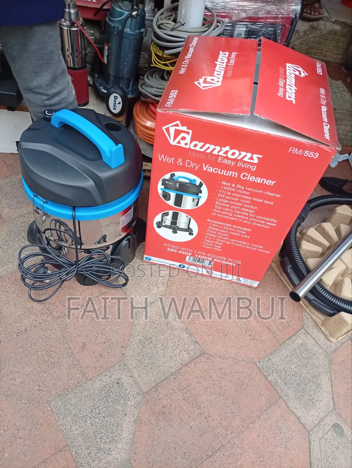 Ramtons Wet and Dry Vacuum Cleaner/Vaccum Cleaner