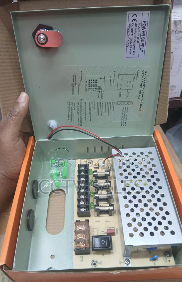 CCTV Power Supply Unit 12v 5a Amps Closed