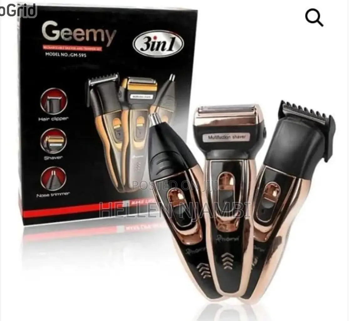 Geemy Cordless Shaver Trimmer Set (Rechargeable)