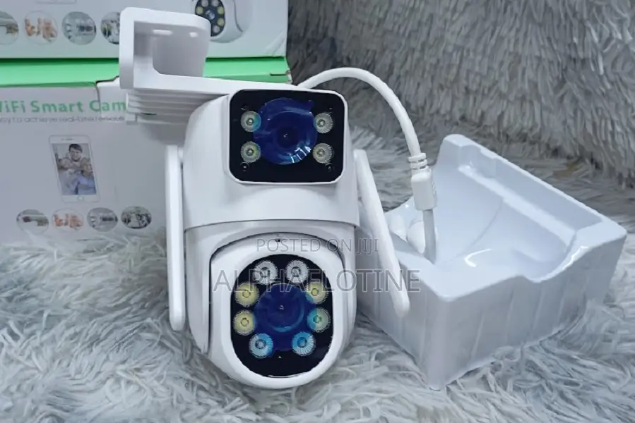 Wifi Ip Security Camera Dual Lens PTZ Outdoor Camera Support