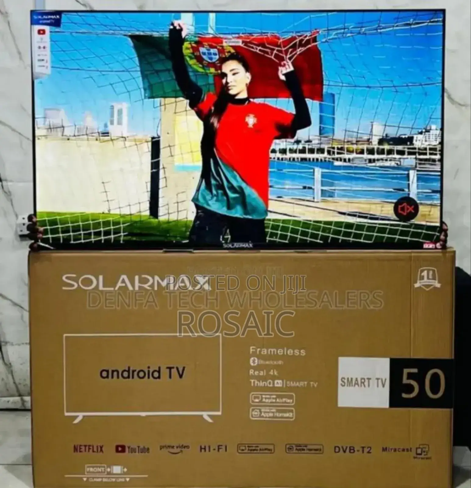 Solarmax 50inches Smart Android Frameless Tv