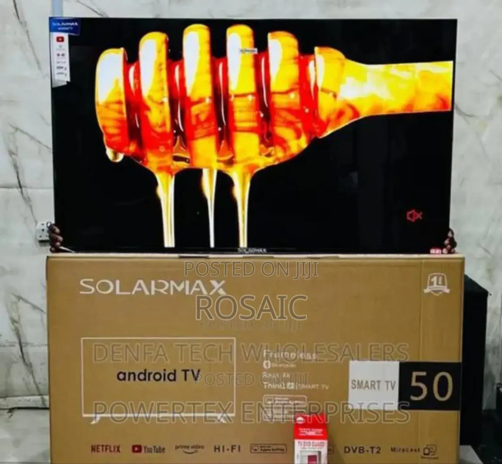 Solarmax 50inches Smart Android Frameless Tv