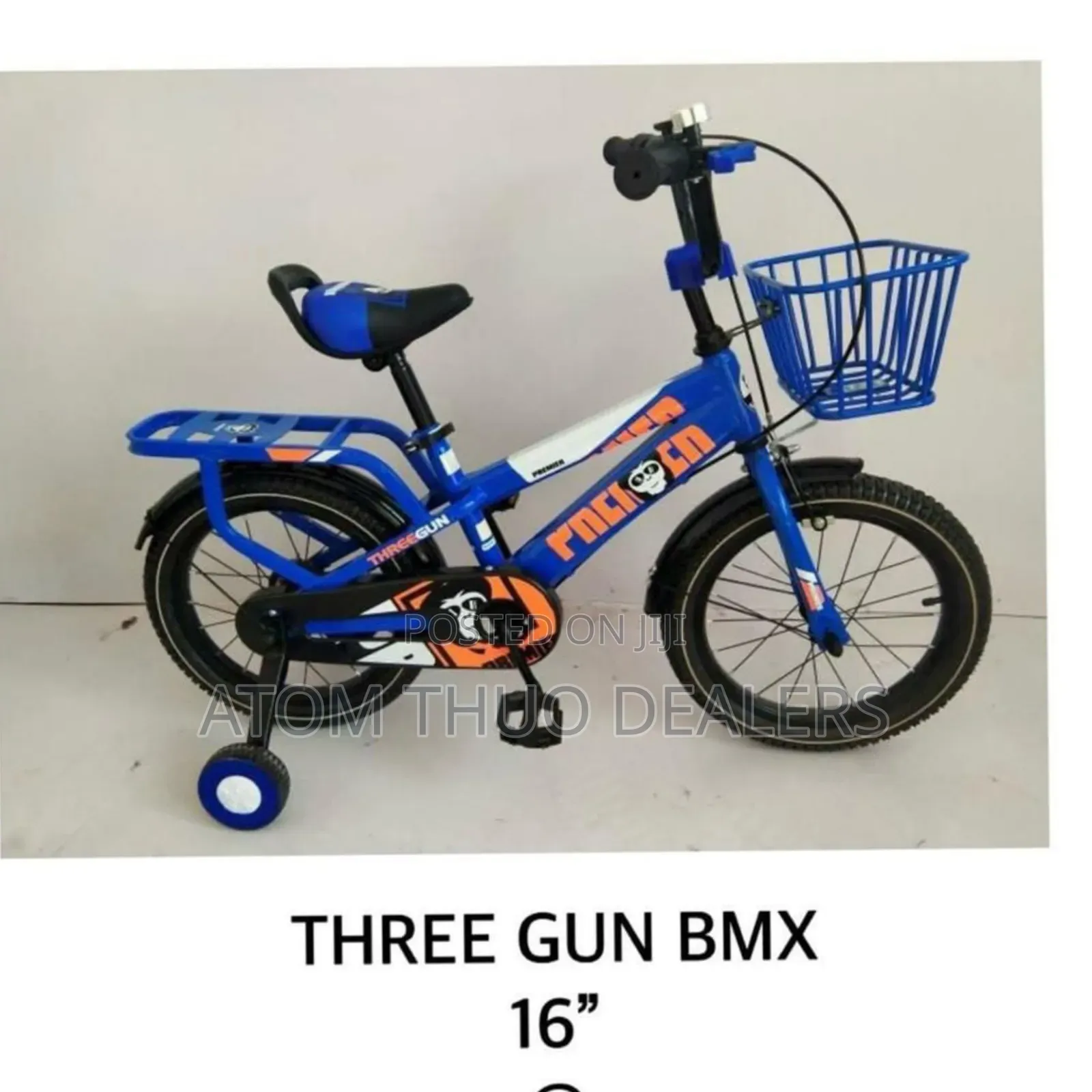 Blue Three Gun BMX Size 16 Bike