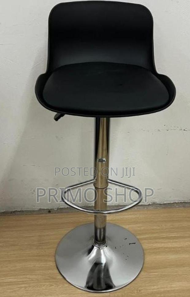 Barstool; Sophisticated Faux Leather Barstool - main view