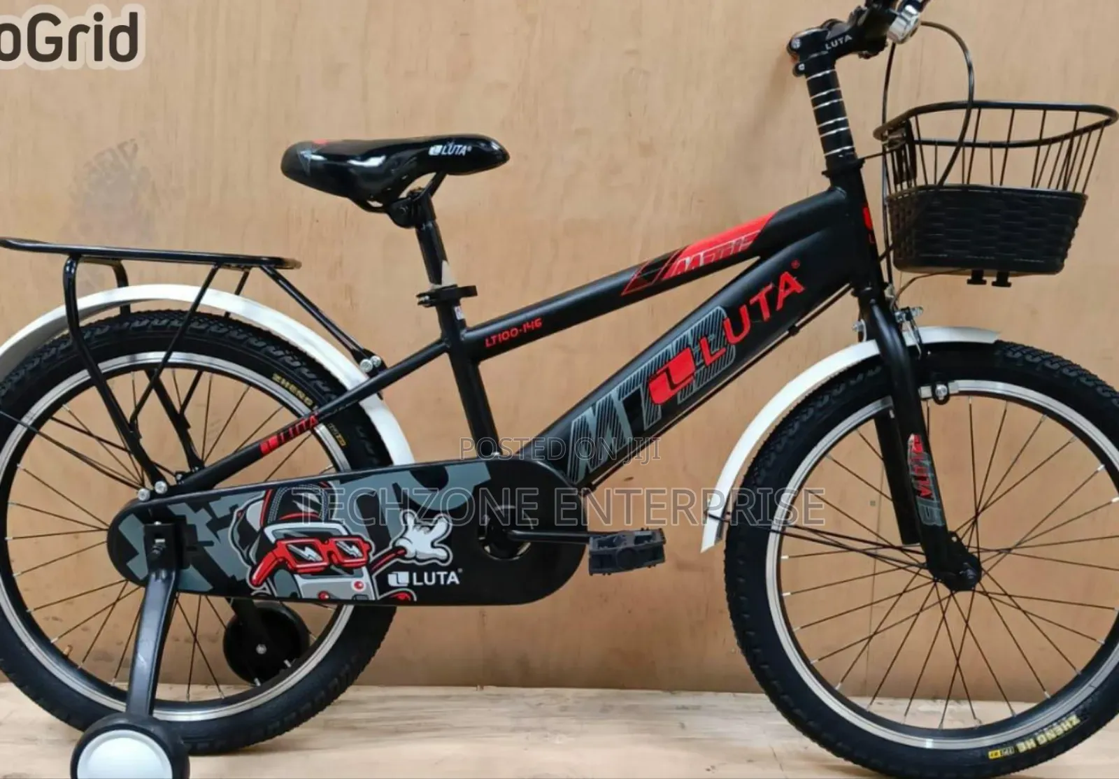 Luta Size 20 Kids Bike Ideal Age 8-12 With Back Seat 