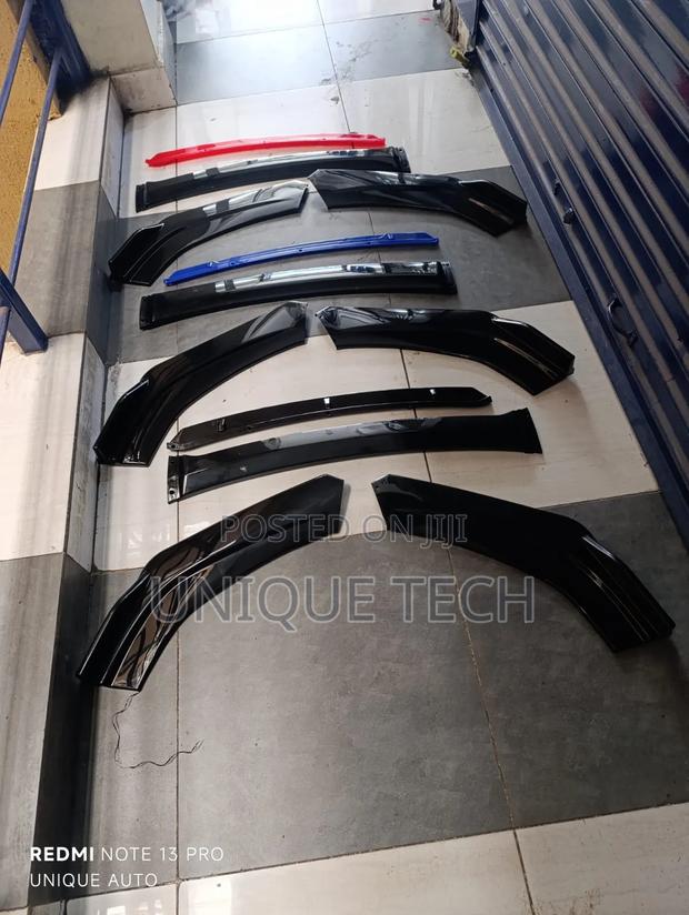 Universal Bumper Lip/ Black, Red or Blue Trim Bumper Lip