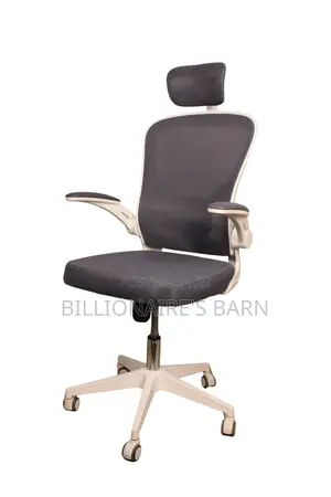 White Chair Chair; Adjustable Depth, Backrest, Ergonomic
