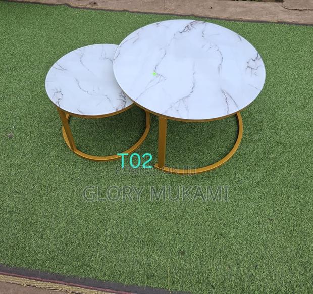 Round 2pcs Coffee Tables - main view