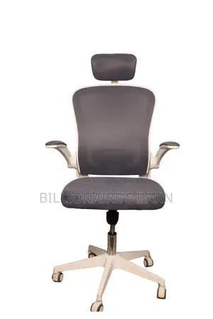 White Chair Chair; Adjustable Depth, Backrest, Ergonomic