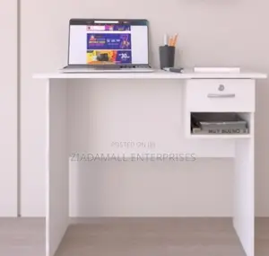 Aneto Floating Shelf Office Desk – White – 0.9m