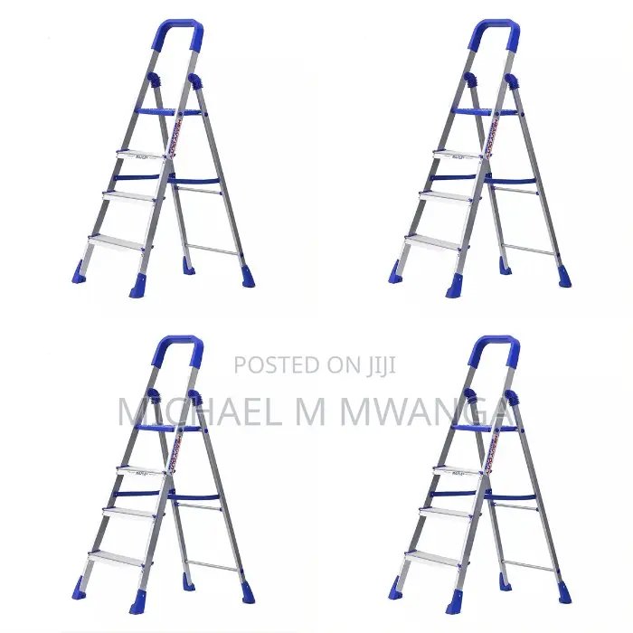Reinforced 4-Step Aluminum Ladder