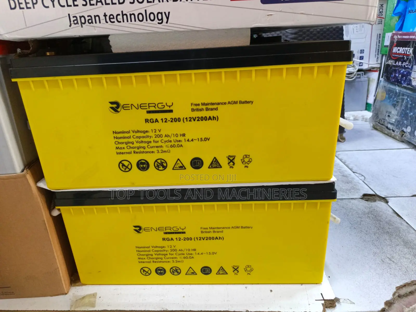 200ah 12v Battery Renergy Deep Cycle Maintenance Free