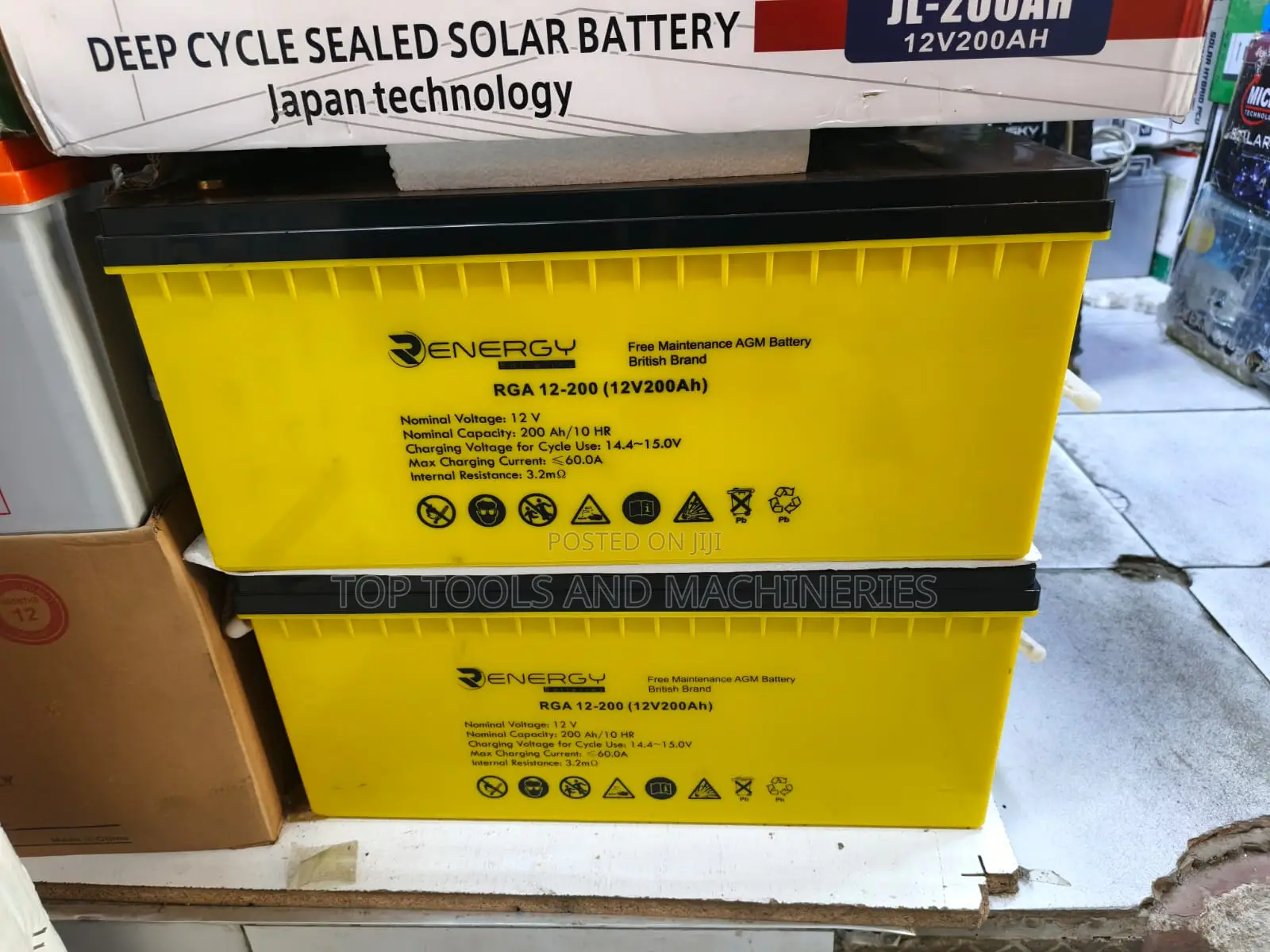 200ah 12v Battery Renergy Deep Cycle Maintenance Free