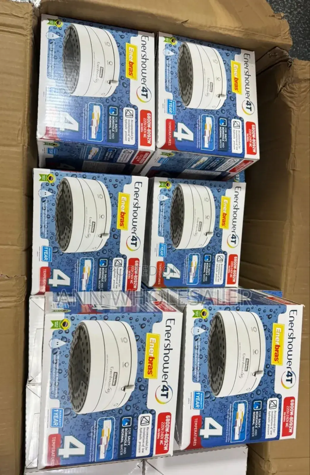 New Arrivals Enershower 4t 6800w W'/7