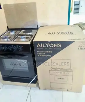 Ailyons 60 * 60 3gas+1 Free Standing Gas Cooker A60*60fg