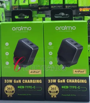 Oraimo Powergan 33 Pro 33w Gan Charging Charger New Sealed