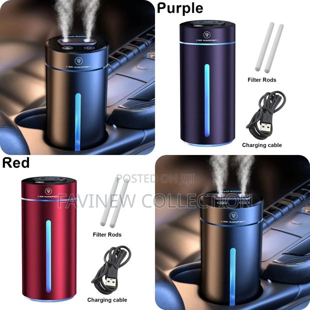 New Upgraded Rechargeable Dual Spray Car Humidifier