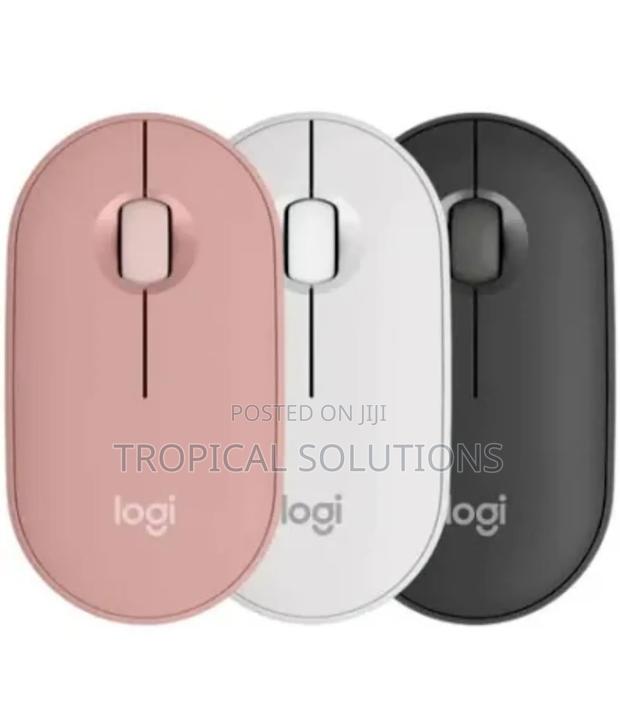Logitech M350s Pebble 2 Bluetooth Mouse Graphite,White,Rose - main view