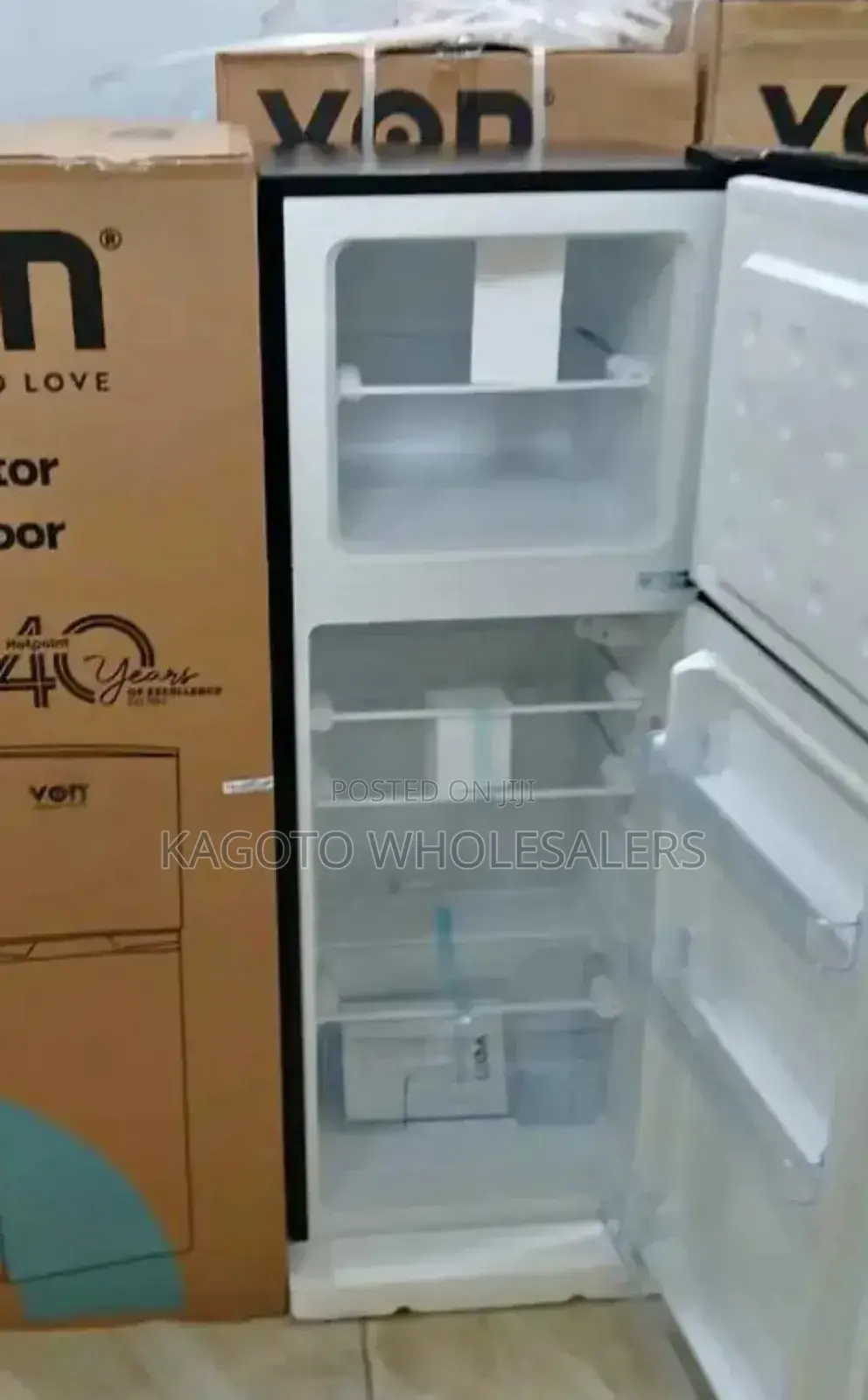 136 Litres Von Double Door Refrigerator Rf/v-136l/Dd