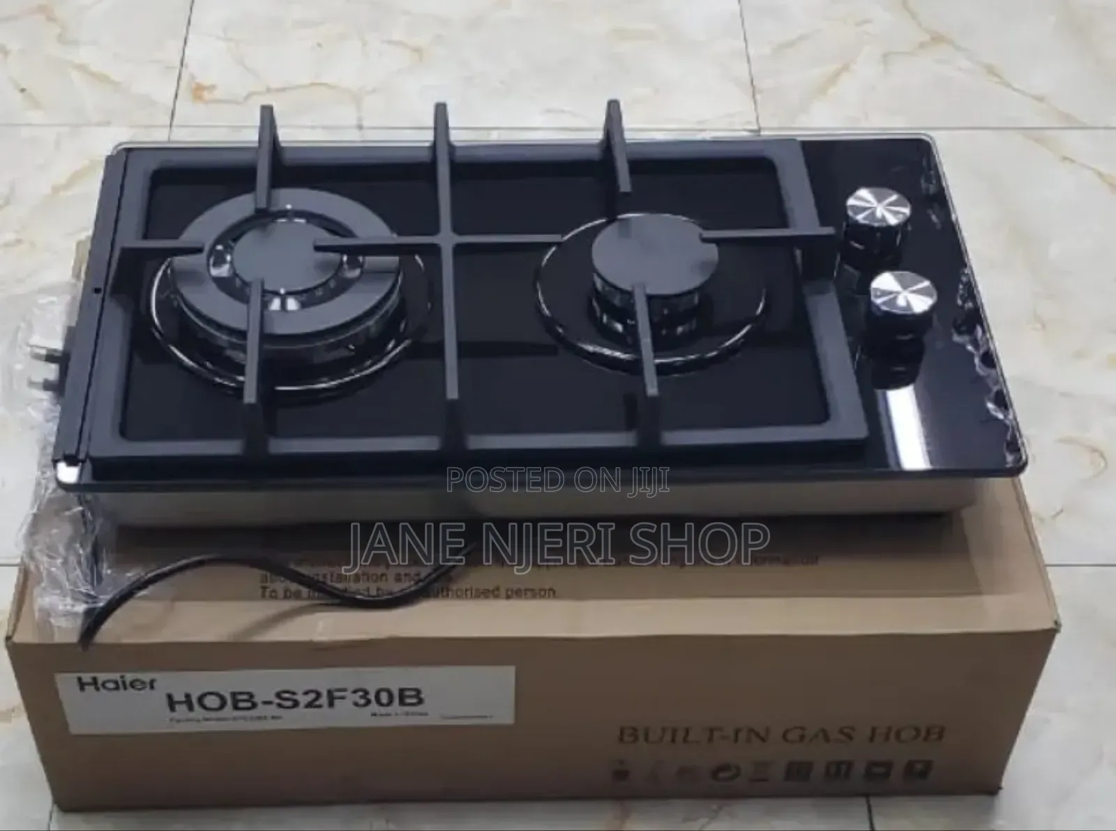 Haier Inbuilt  2 Burner  Glass Top Cooker