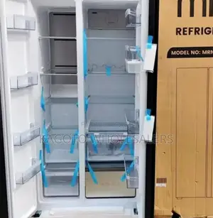 Mika 595l Side by Side Double Door Refrigerator Grey*09