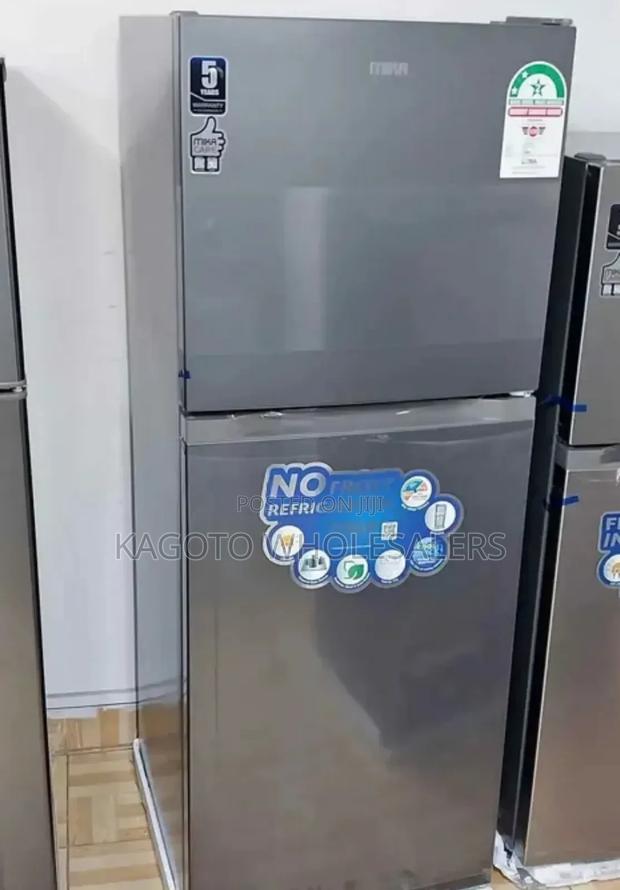 Mika 202 Litre No-Frost Double Door Refrigerator #Silver*09