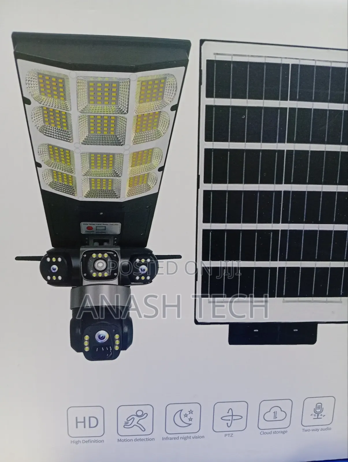 Triple Lence Solar CCTV Floodlight Camera