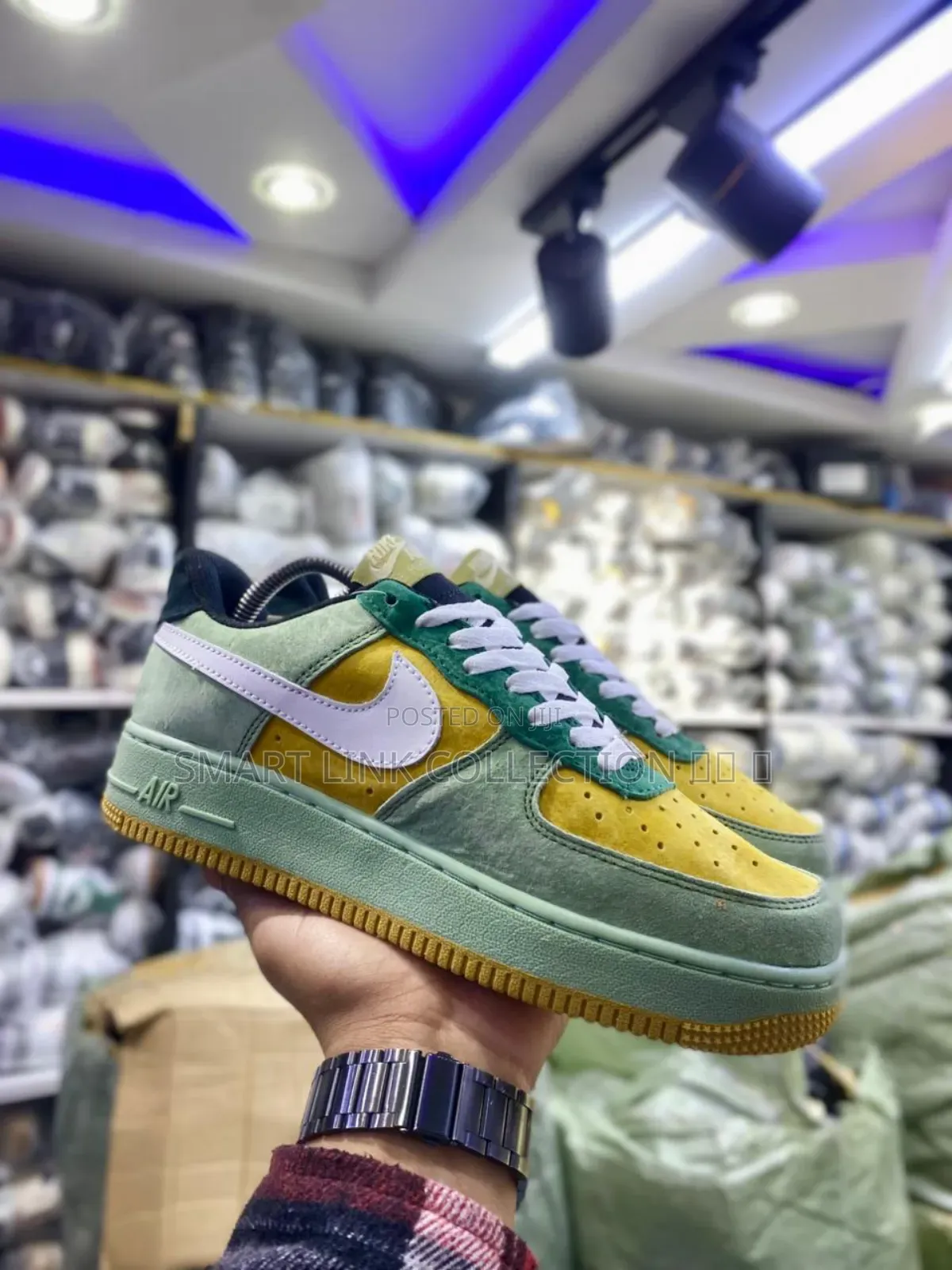 Nike Af 1 Dark Green 
Pure Leather