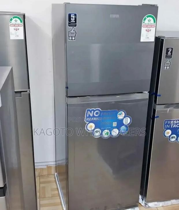 Mika 202 Litre No-Frost Two Door Refrigerator #Silver*09