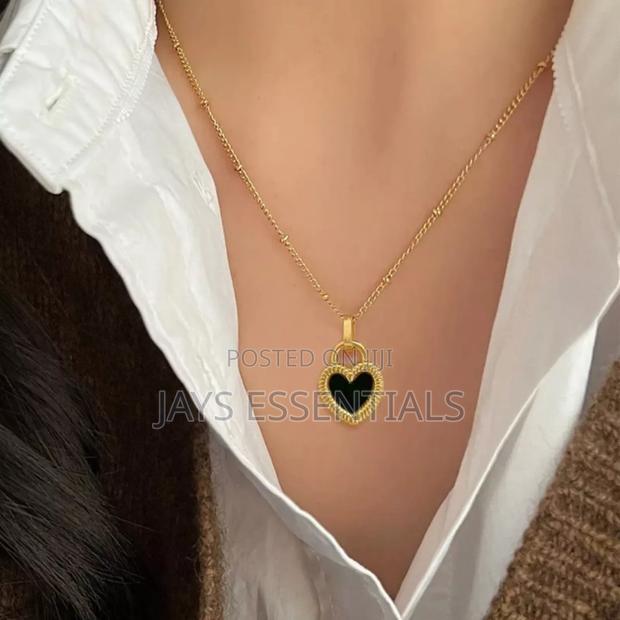 Reversible Stainless Steel Necklace and Earrings Set - thumbnail 11