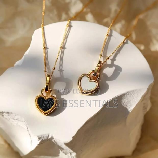 Reversible Stainless Steel Necklace and Earrings Set - thumbnail 13