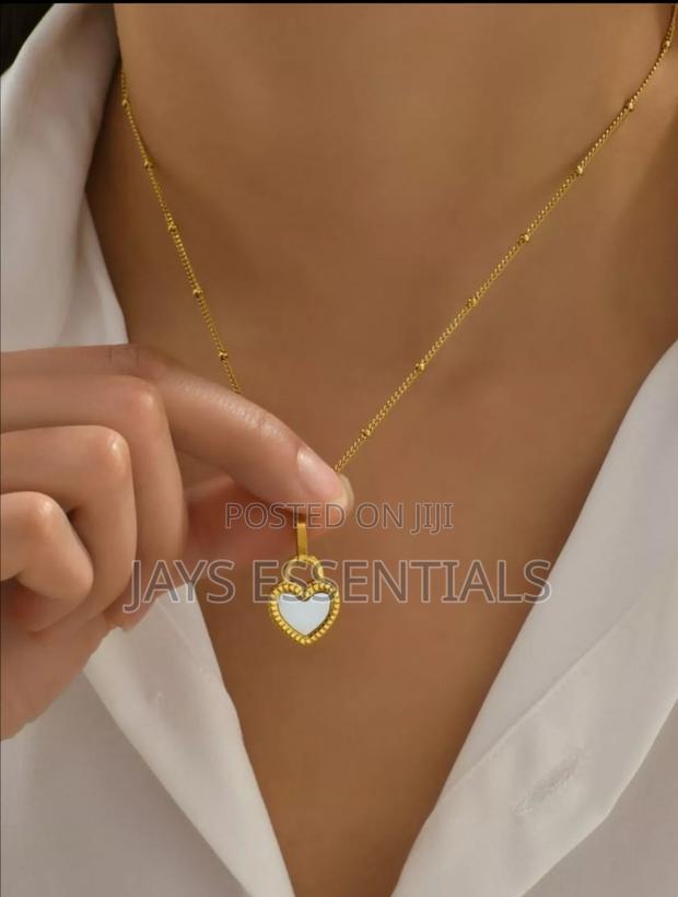 Reversible Stainless Steel Necklace and Earrings Set - thumbnail 15