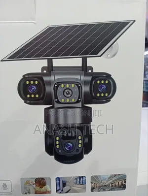 Triple Lence Solar CCTV Camera 4g Simcard