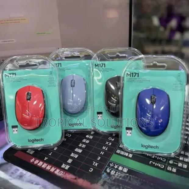 Logitech M171 Wireless Mouse Blue Gray, Black,Blue,Red,White - main view