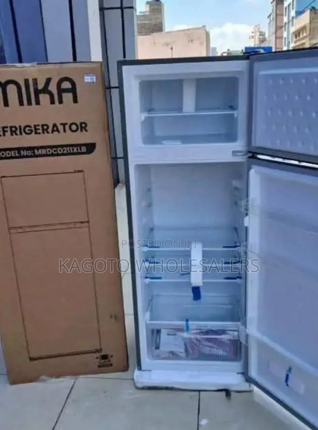 Mika 211ltr 2 Door Refrigerator #Silver*211*