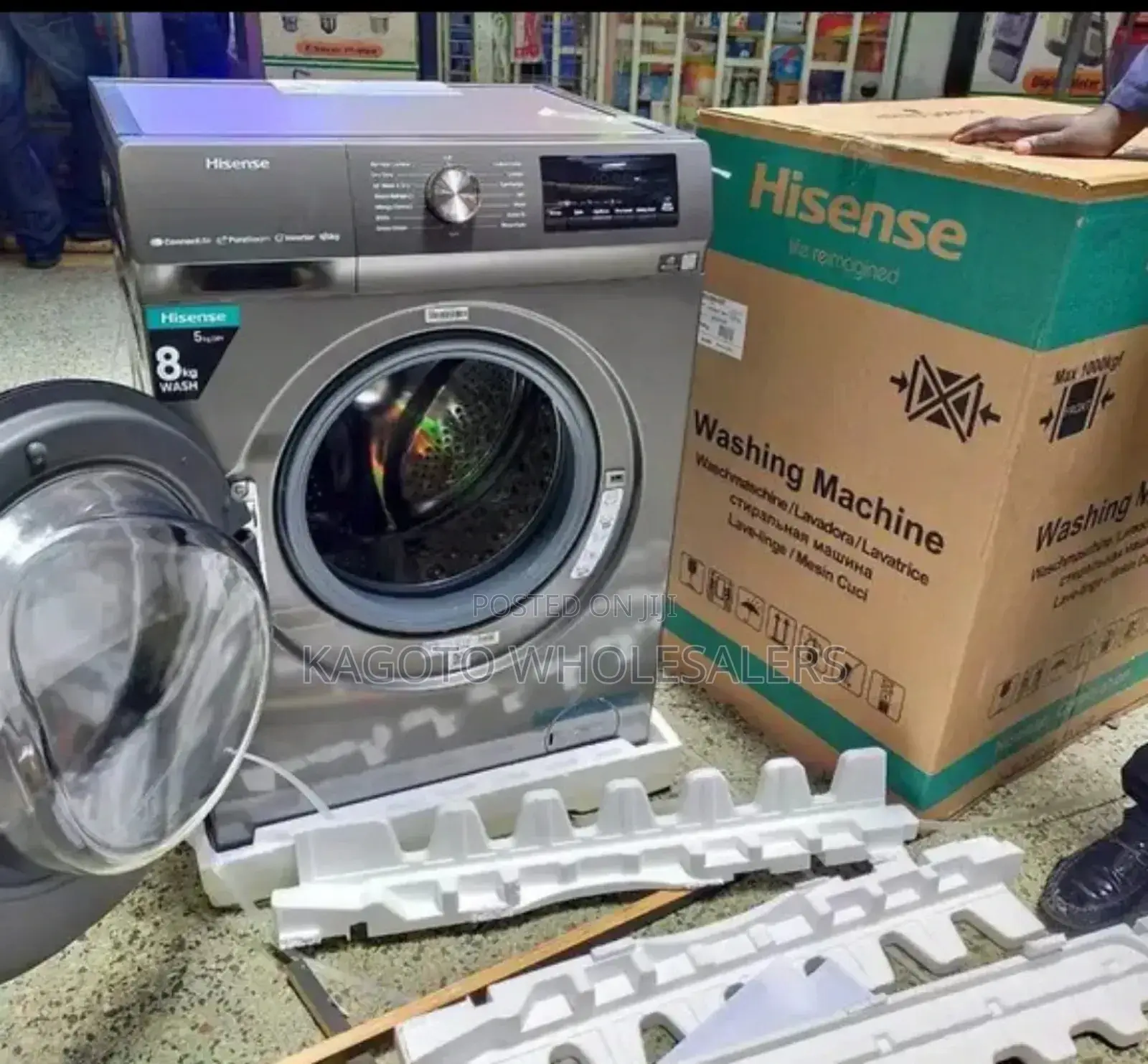 Hisense 9kgs Washing Machine Wash Plus #Spin H9kg/Mw
