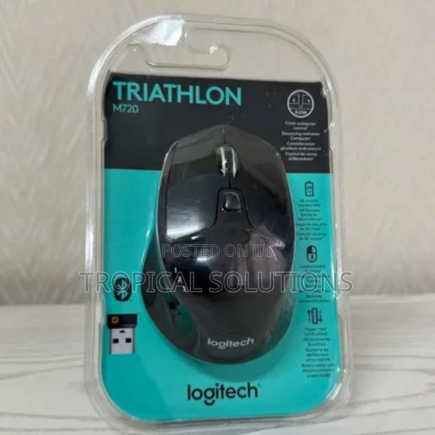 Logitech M720 Mouse Wireless Black Triathlon - main view
