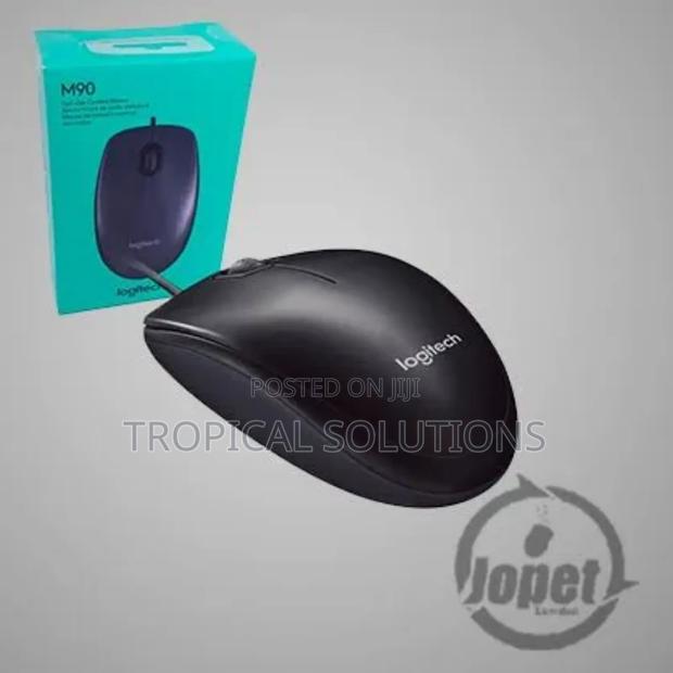 Logitech M90 Corded Mouse Black - thumbnail 3