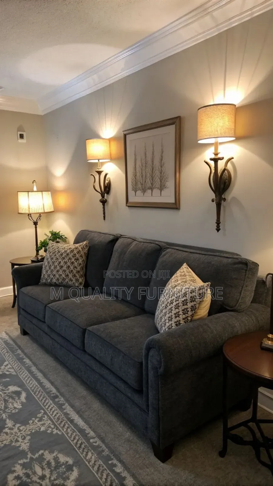 Black 3 Seater New Couch