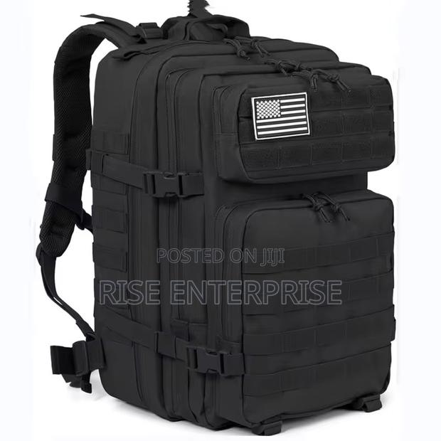 50l Tactical Waterproof Outdoor Backpack - Black