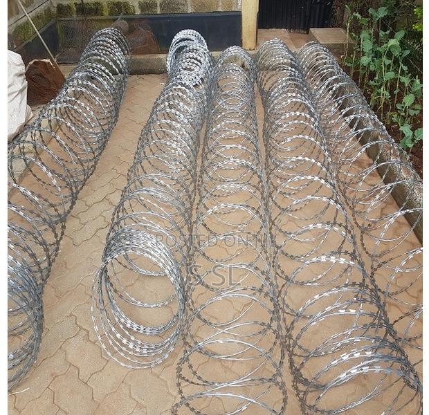 Silver Razor Wire 450mm - main view