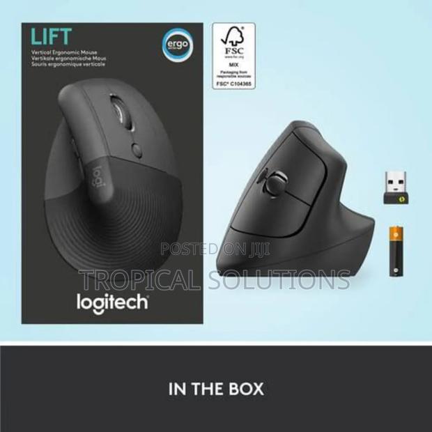 Logitech Lift Vertical Ergonomic Mouse Graphite - thumbnail 3