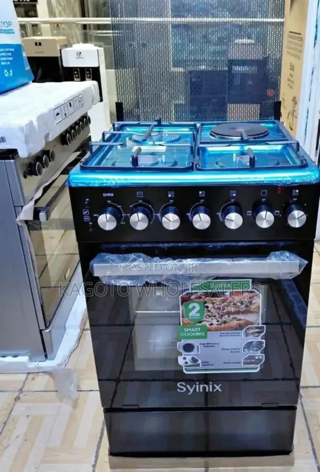 Synix 50 by 55 3+1 Standing Gas Cooker S50#55