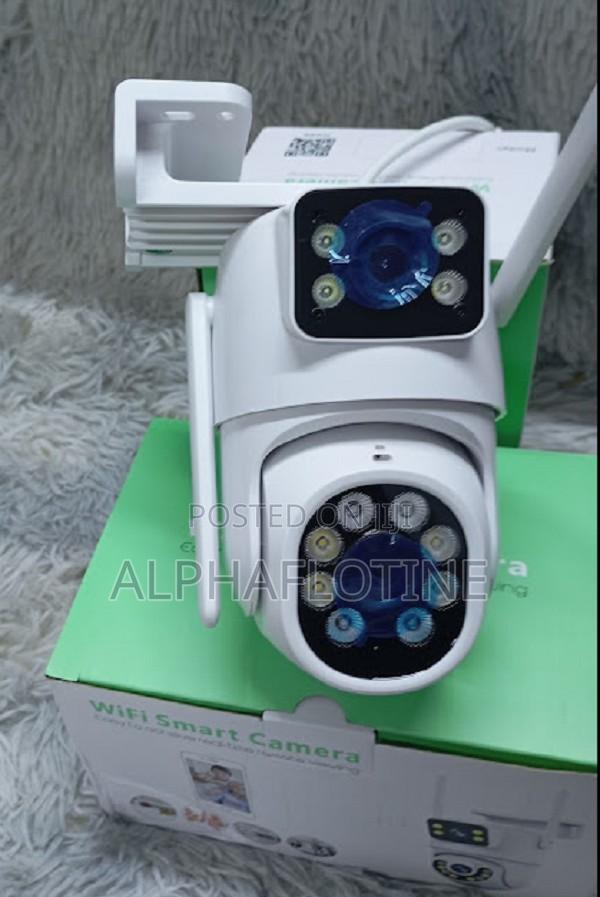PTZ Wifi Enabled Double Lens CCTV Camera-(Icsee App)Wireless