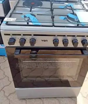 Von Standing 60 by 60 3+1 Gas *Cooker(; Silver Color) #Vn3
